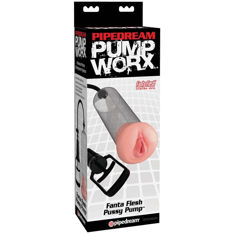Pompe à Pénis Pump Worx Fanta Flesh avec Masturbateur - Pipedream