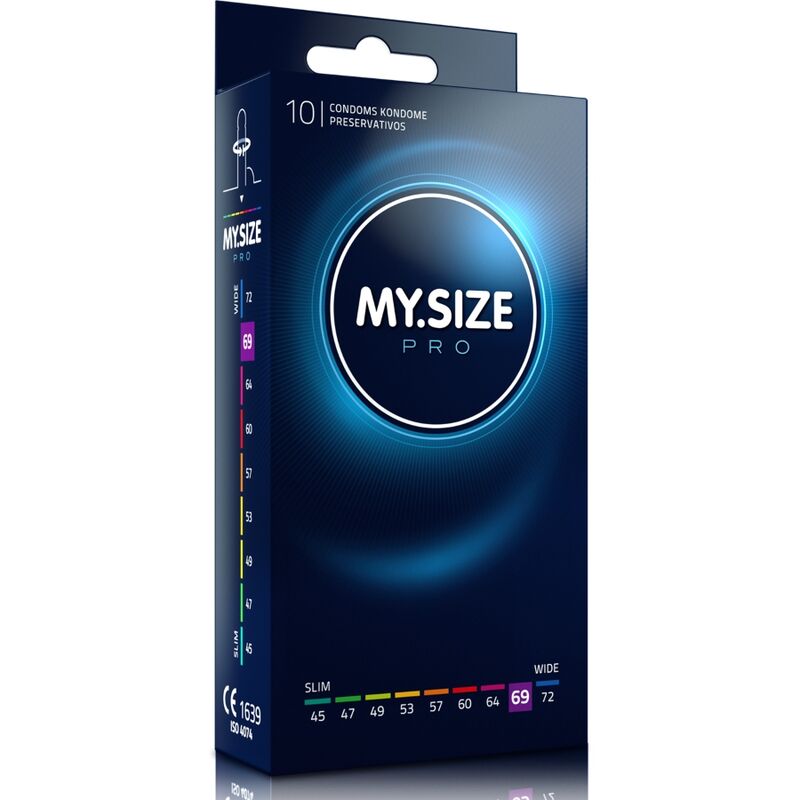 My Size Pro – Préservatifs Grande Taille 69 mm – Boîte de 10 pièces