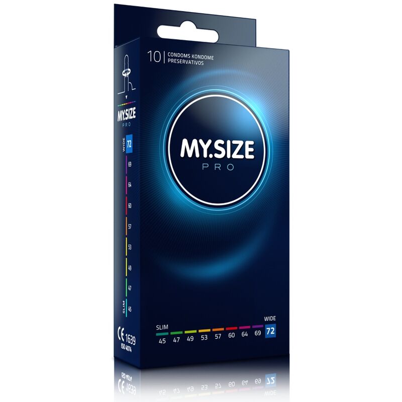 My Size Pro – Préservatifs Grande Taille 72 mm – Boîte de 10 pièces