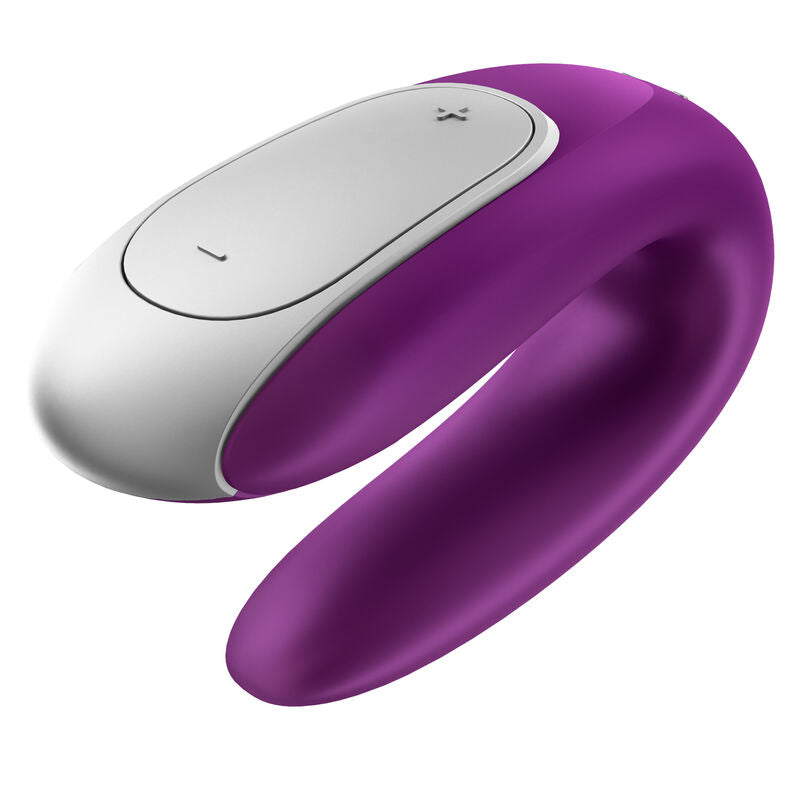 Satisfyer – Vibromasseur connecté pour couple Double Fun – Violet