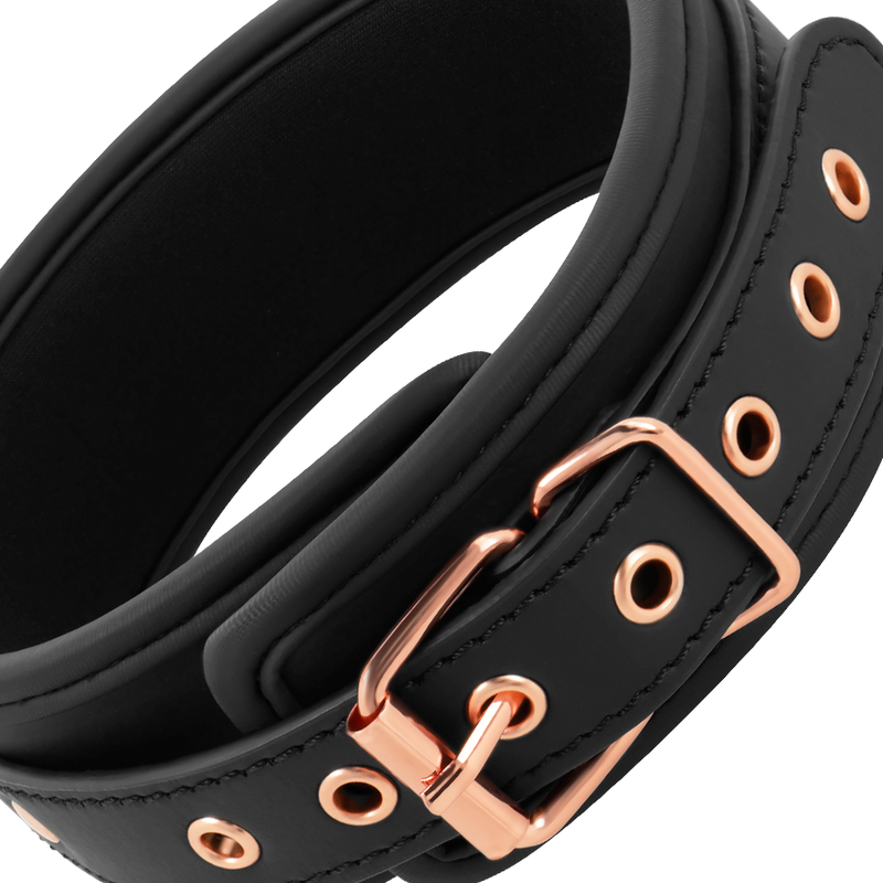 Collier Cuir Vegan avec Pinces Tétons Chaîne - Coquette Fantasy