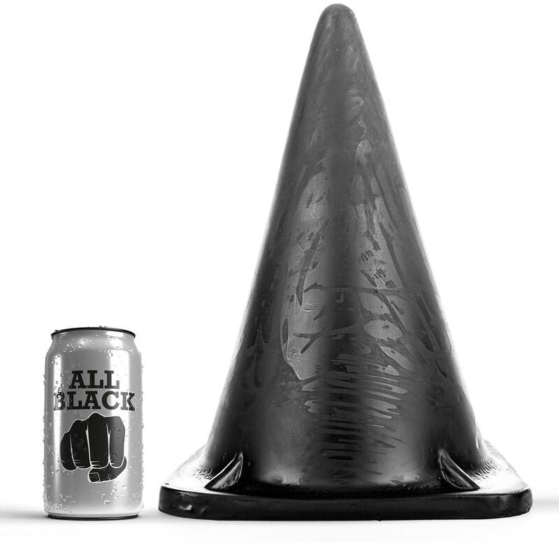 All Black – Gode fisting en forme de cône de chantier – 30 cm
