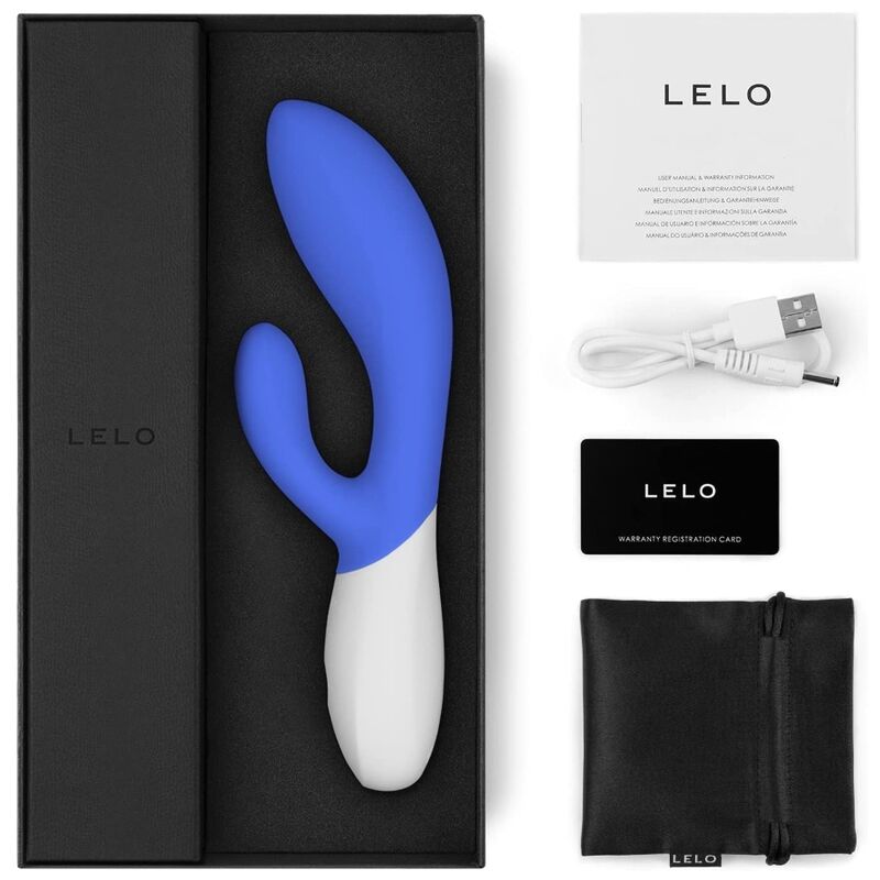 LELO - Sextoy Rabbit Spécial Point G Ina Wave 2 - Bleu