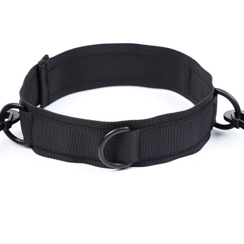 Ohmama Fetish – Collier en nylon avec Menottes Poignets