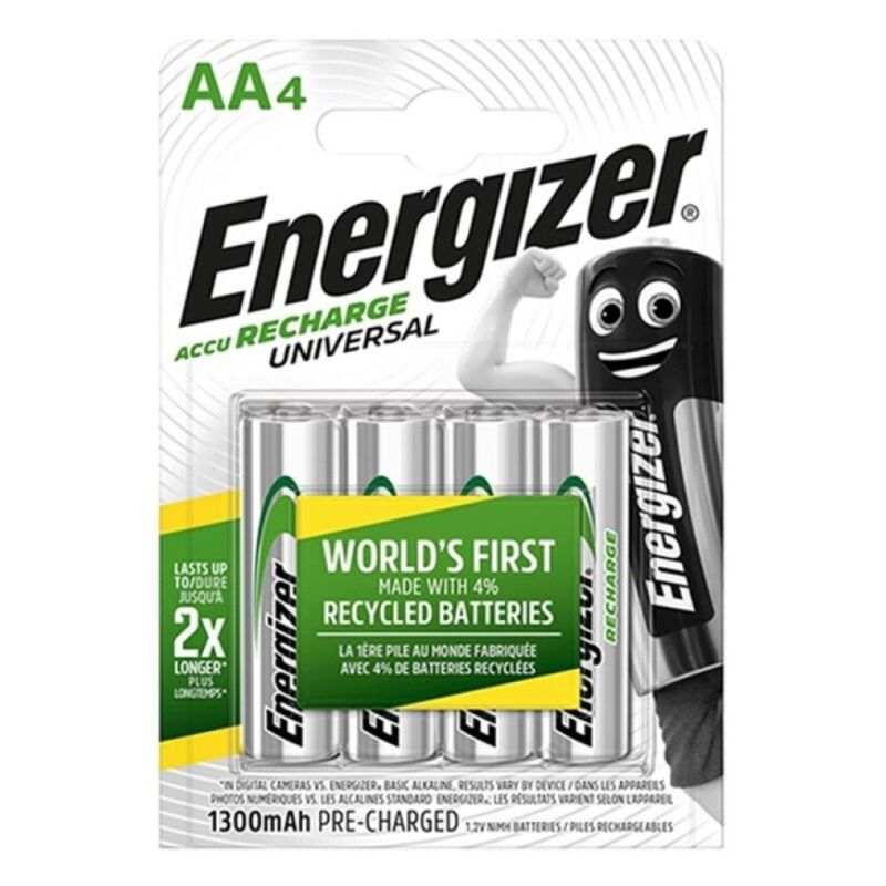 Batteries Rechargeables Energizer HR6 AA 1300mAh Pack 4 - Energizer