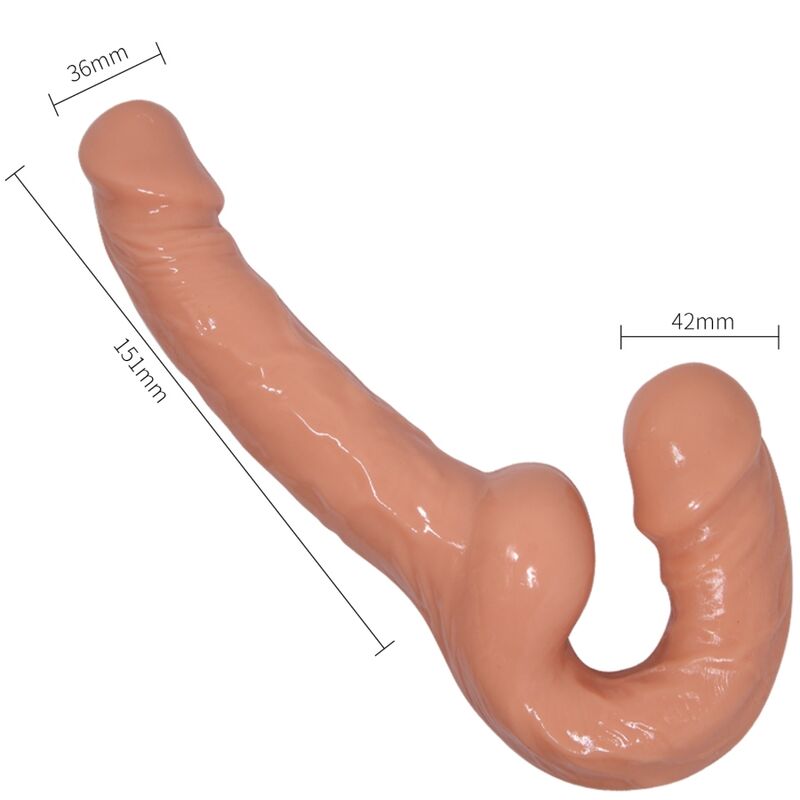 Baile - Double Gode Ceinture Réaliste sans Harnais
