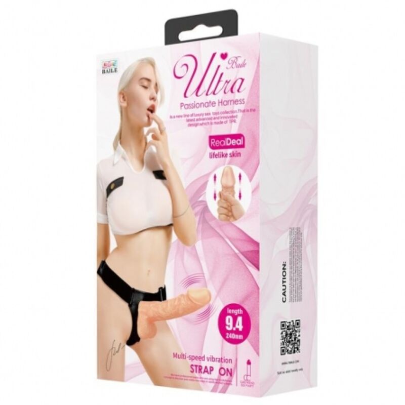 Baile - Gode Ceinture XL Réaliste et Vibrant - 24 cm