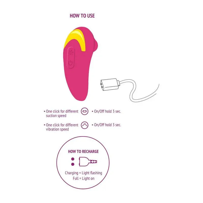 Stimulateur clitoridien Infinite Love fuchsia - Xocoon Xocoon