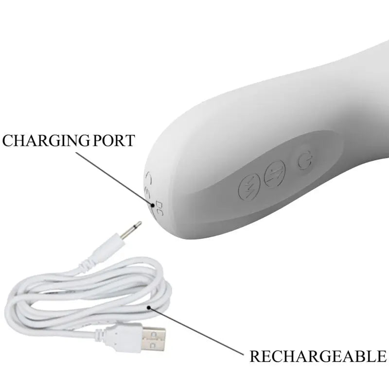 Pretty Love – Vibromasseur Rabbit Va et Vient 12 Modes de Vibration Blanc