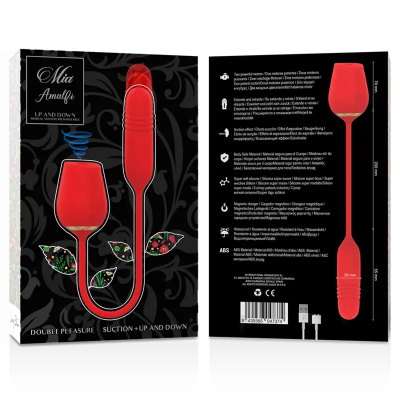 Vibromasseur double plaisir Mia Amalfi succion et vibration - Mia Mia