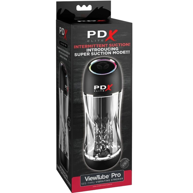 Masturbateur Vibrant PDX Elite ViewTube Pro Transparent
