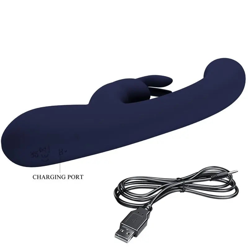 Pretty Love – Vibromasseur Rabbit Étanche et Rechargeable Bleu