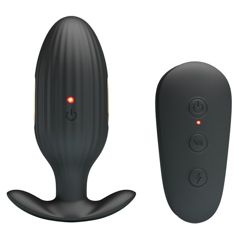 Plug Anal Vibrant Kelly Électrostimulation Noir - Pretty Love