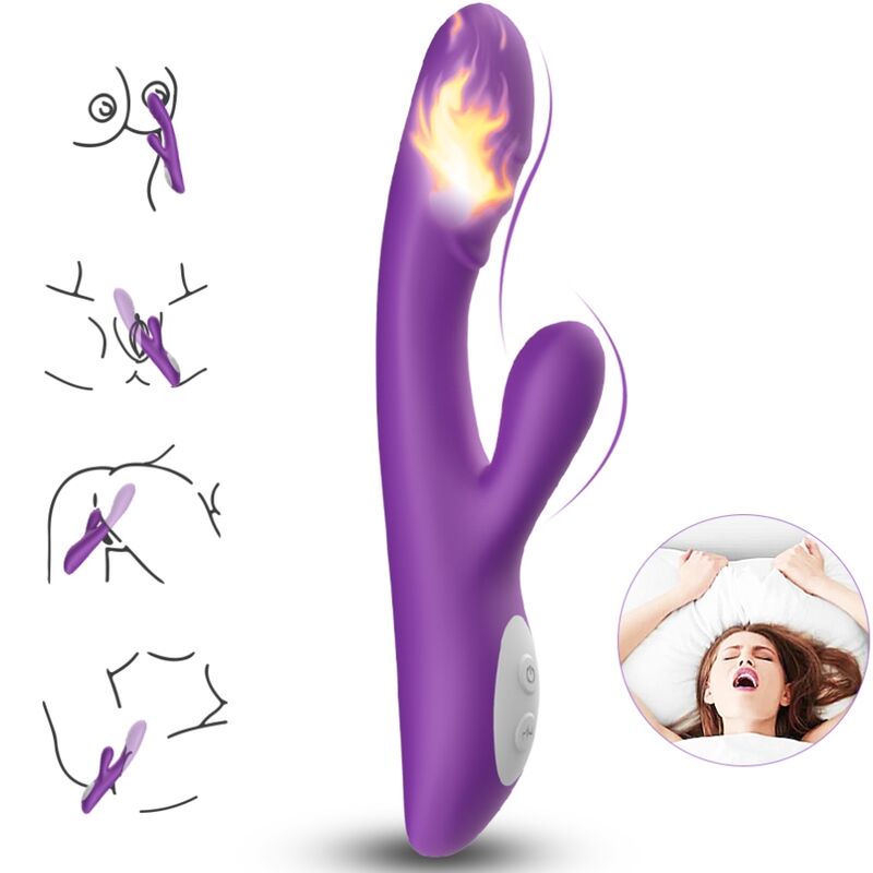 Vibromasseur Spark Effet Chaleur Violet - Armony