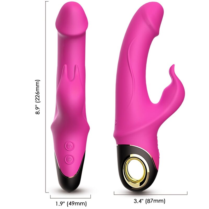 Vibromasseur Rabbit Meteror Fuchsia Rotateur - Armony