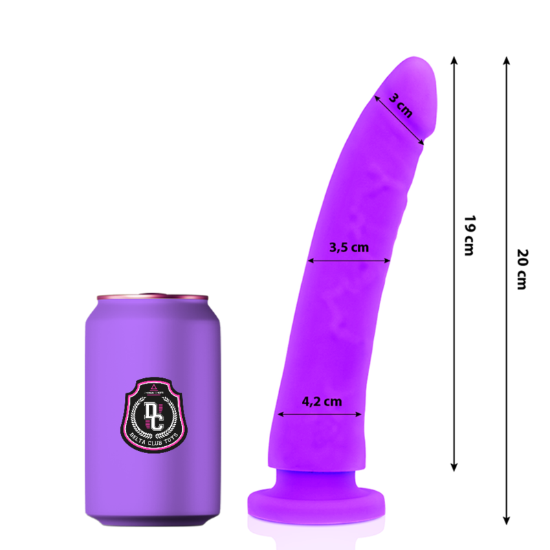 Gode Réaliste XL Violet avec Ventouse 20cm - DELTACLUB