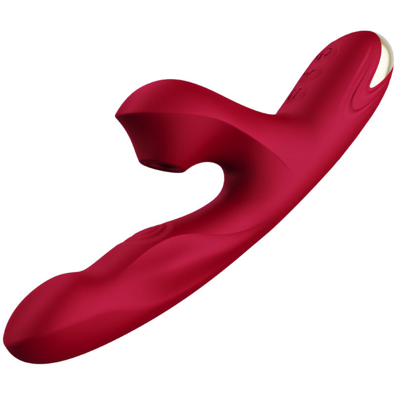 Vibrateur Bump Bordeaux avec Ventouse et Bille Rotative - Armony