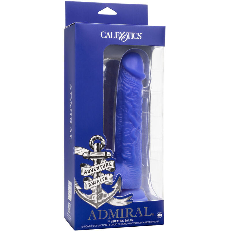 Gode Vibrant Réaliste Admiral Sailor Bleu - Calexotics