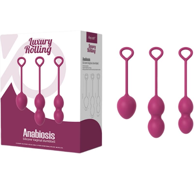 Armony – Kit de 3 Boules de Geisha Rouges en Silicone Rééducation du périnée