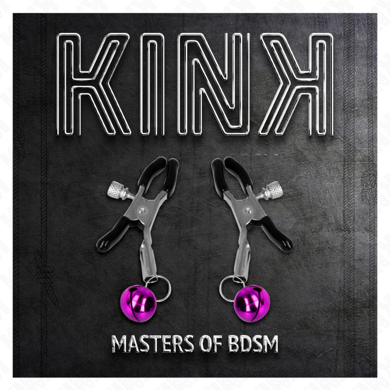 KINK – Pince à Seins réglables avec Cloche Violet