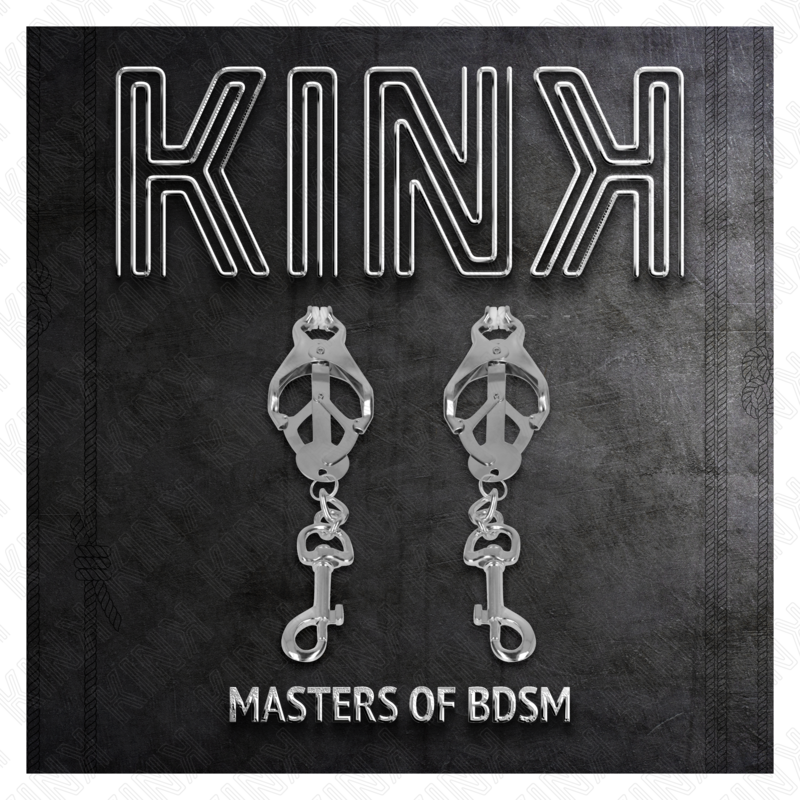 KINK – Pince-tétons à trèfle japonaise avec crochet mousqueton