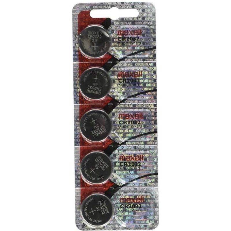 Piles Lithium CR2032 3V Longue Durée Pack 5 - Maxell