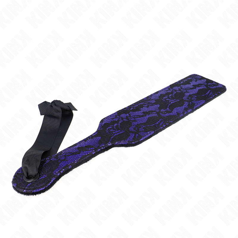 KINK - Paddle BDSM en Dentelle Violette - 37 cm
