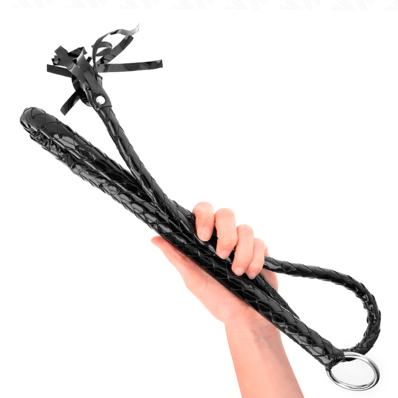 KINK - Fouet BullWhip en PVC Brillant - 138 cm