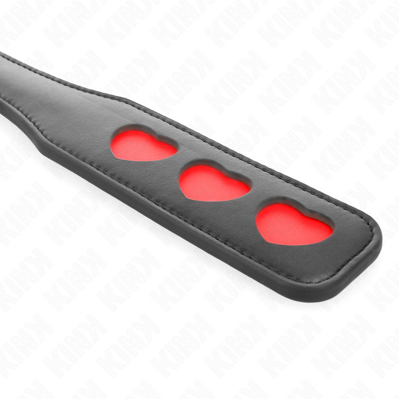 KINK - Tapette BDSM Noir avec cœur rouge - 32 cm