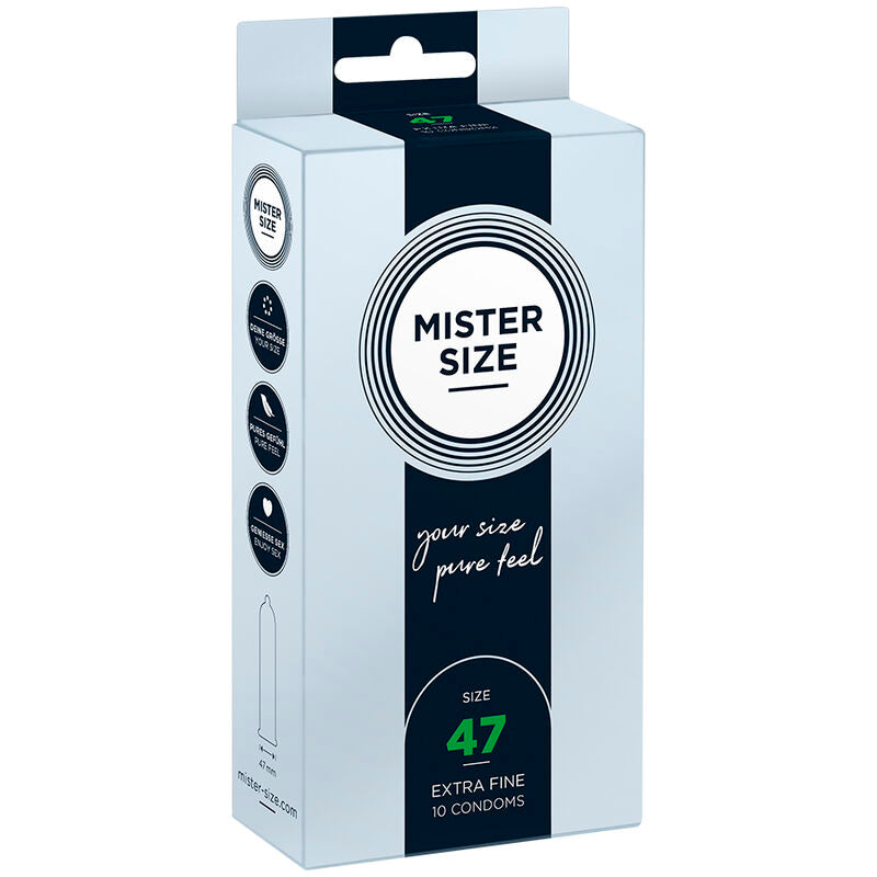Préservatifs taille XS 47 mm boîte de 10 - Mister Size - MISTER SIZE