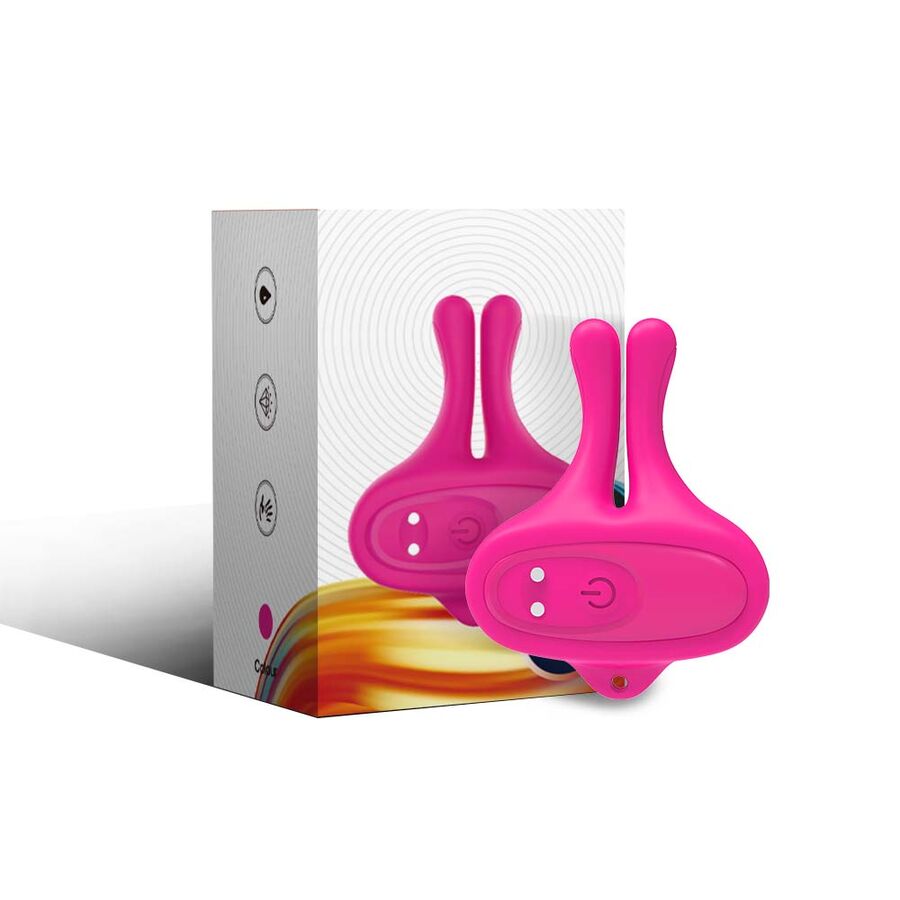 Pinces à Tétons Magnétiques Vibrantes Lapin Rose - Armony