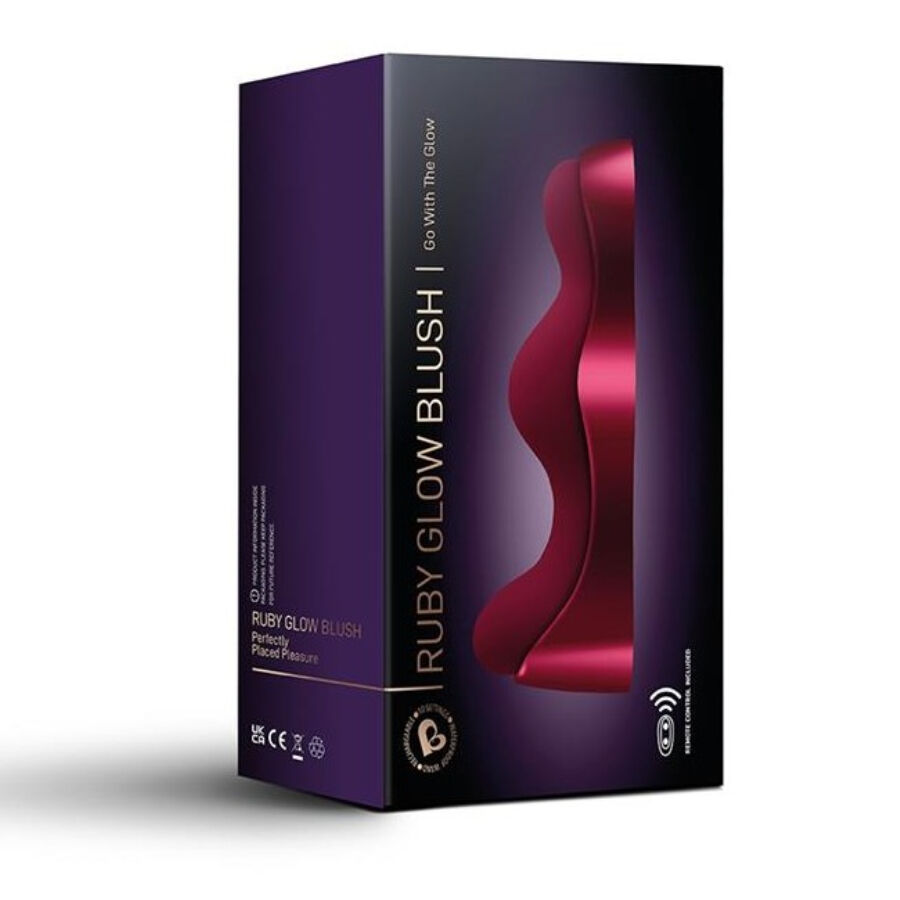 Vibromasseur Ruby Glow Mains Libres Rouge - Rocks-Off