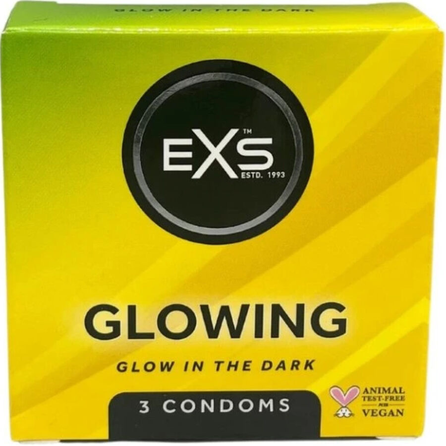 Préservatifs Fluorescents EXS Glow in the Dark Pack 3 - EXS