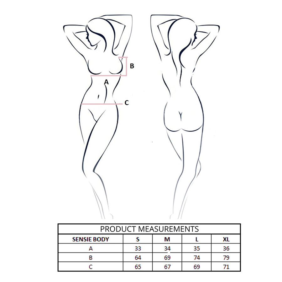 Body Satiné Sensie Corail L/XL - Passion