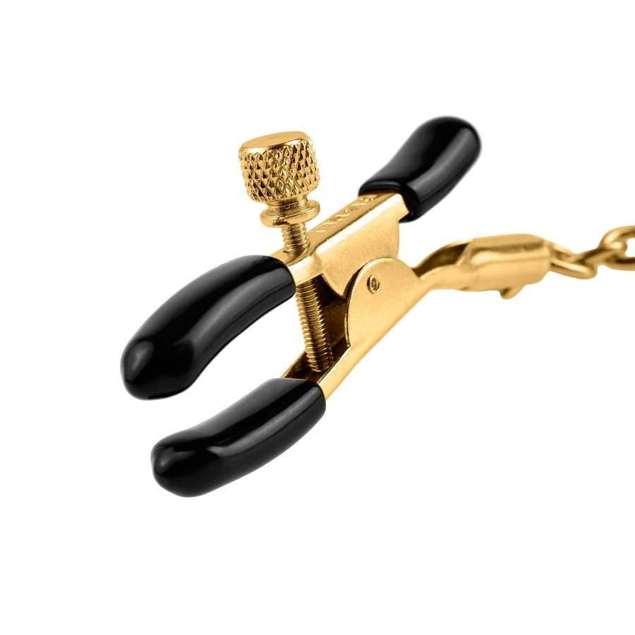 Pinces Tétons Chaîne Fetish Fantasy Gold Dorée - Pipedream