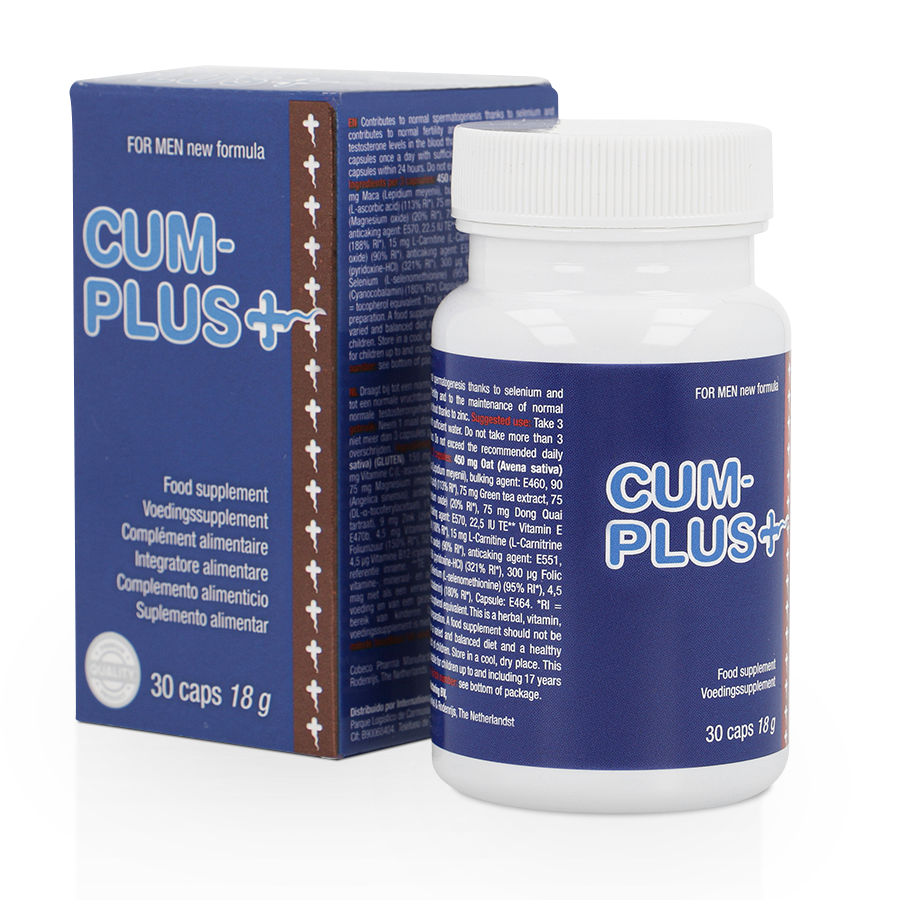 Cobeco Pharma - Gélules pour améliorer quantité sperme Cum plus - 30 gélules