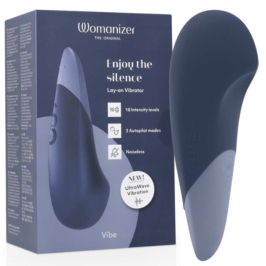 Vibromasseur Womanizer Vibe Lay-On Bleu Foncé - Womanizer