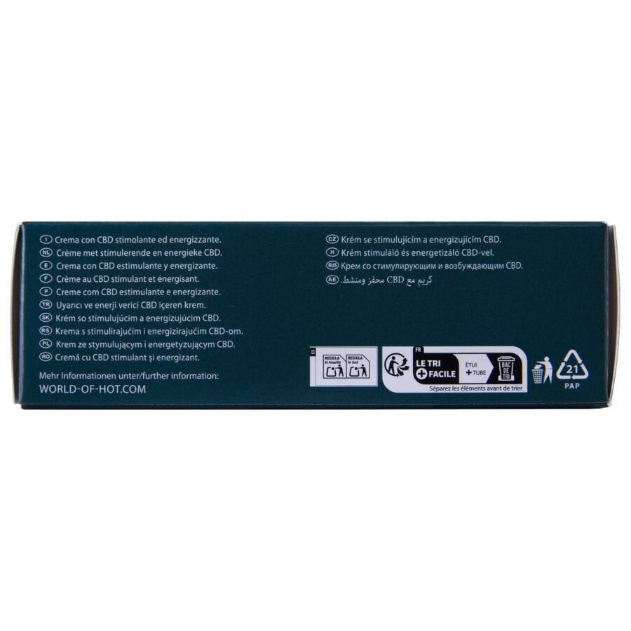 Gel Lubrifiant Chauffant HOT CBD Unisexe 100ml - HOT
