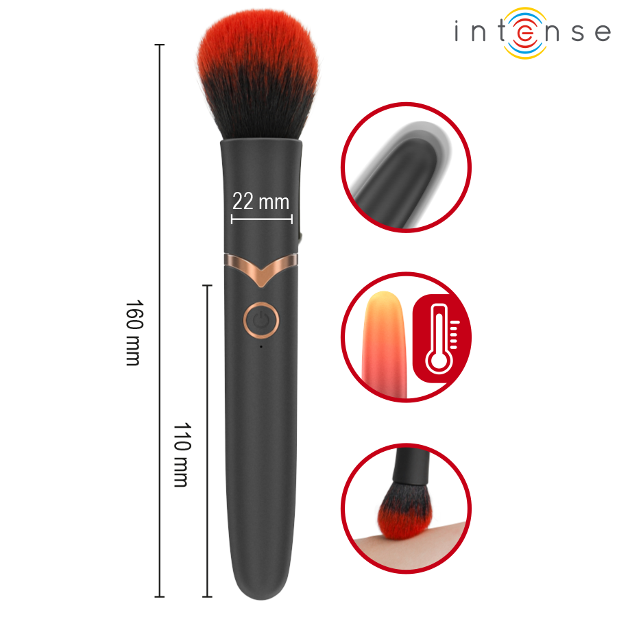 Brosse Vibrante Chauffante Emilia 16 cm - Intense