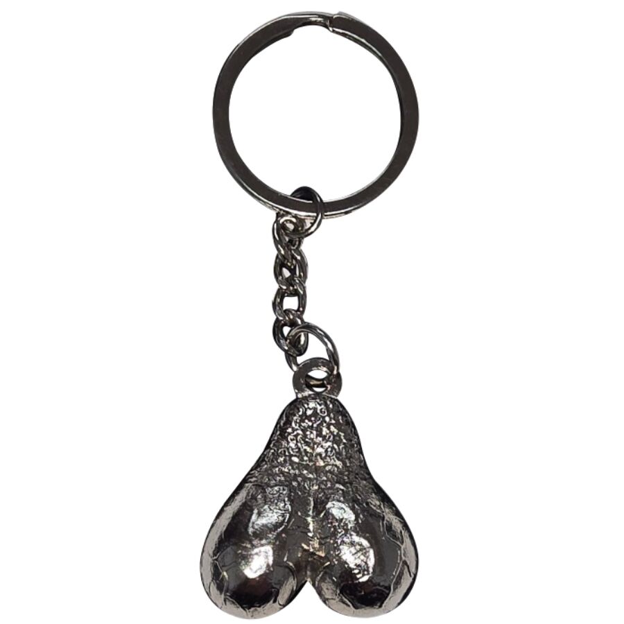 Porte-clés Humoristique Testicules Métal Argenté - Diablo Picante