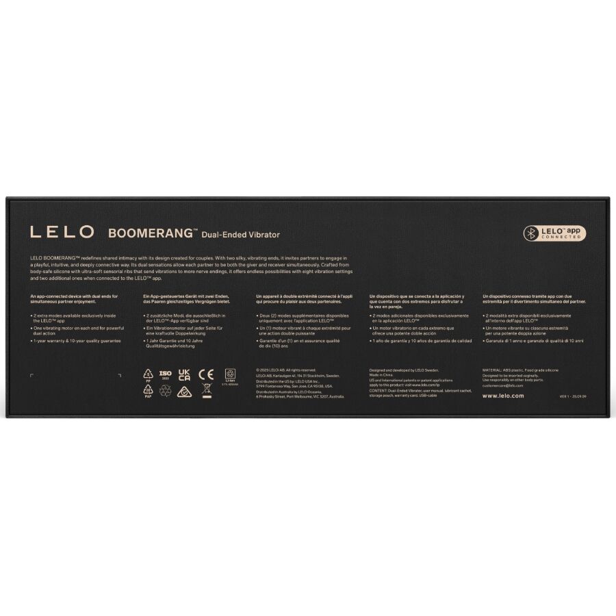 Vibromasseur Double Boomerang Violet - LELO
