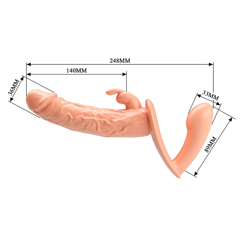 Harnais Strap-On Charlotte Double Pénétration Gode Creux - Baile
