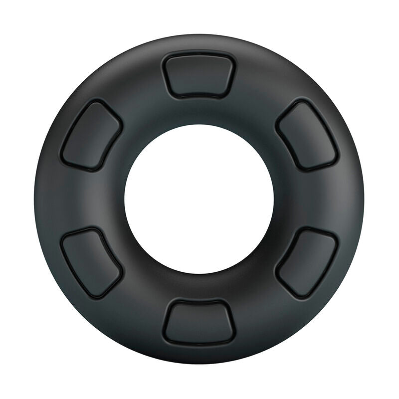 Anneau Pénien Silicone Souple Bertram Noir - Crazy Bull