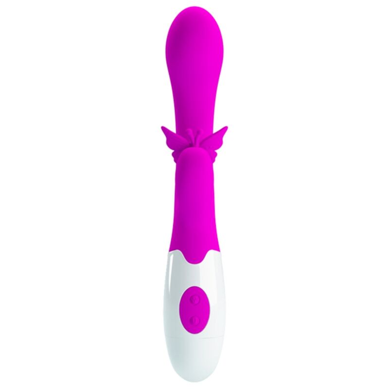 Vibromasseur Lapin Papillon Violet 30 Fonctions - Pretty Love