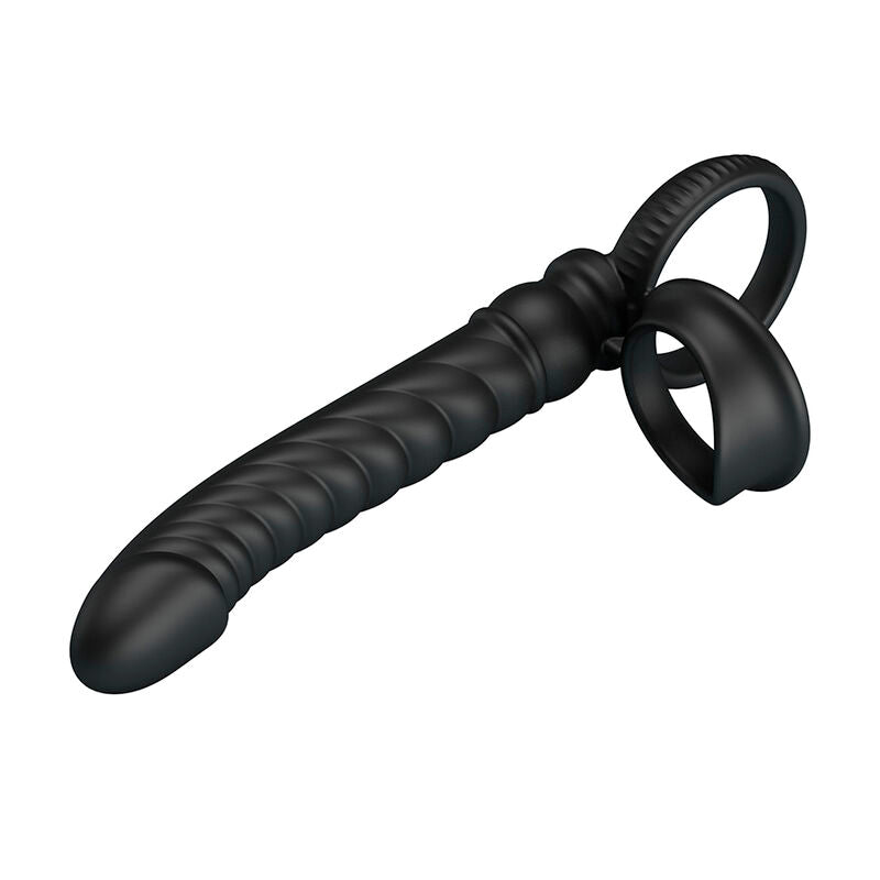 Vibrateur Anal Merritt avec Anneau Ergonomique Noir - Pretty Love