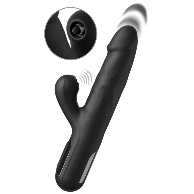 Vibromasseur Lapin Sonix en Silicone avec Poussée 23 cm - Fetish Fantasy Series