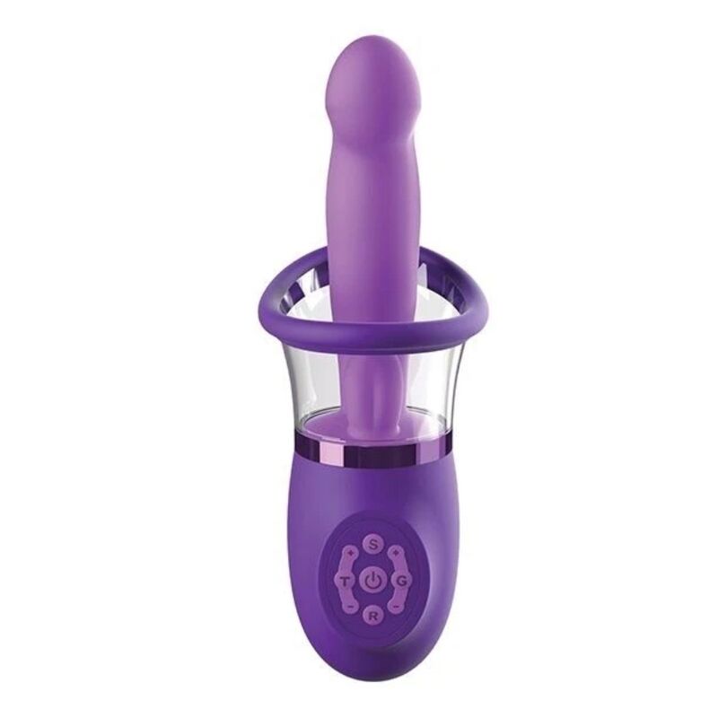 Vibromasseur Lapin Pro Plus Ultimate Pleasure Violet 20,3 cm - Fantasy For Her