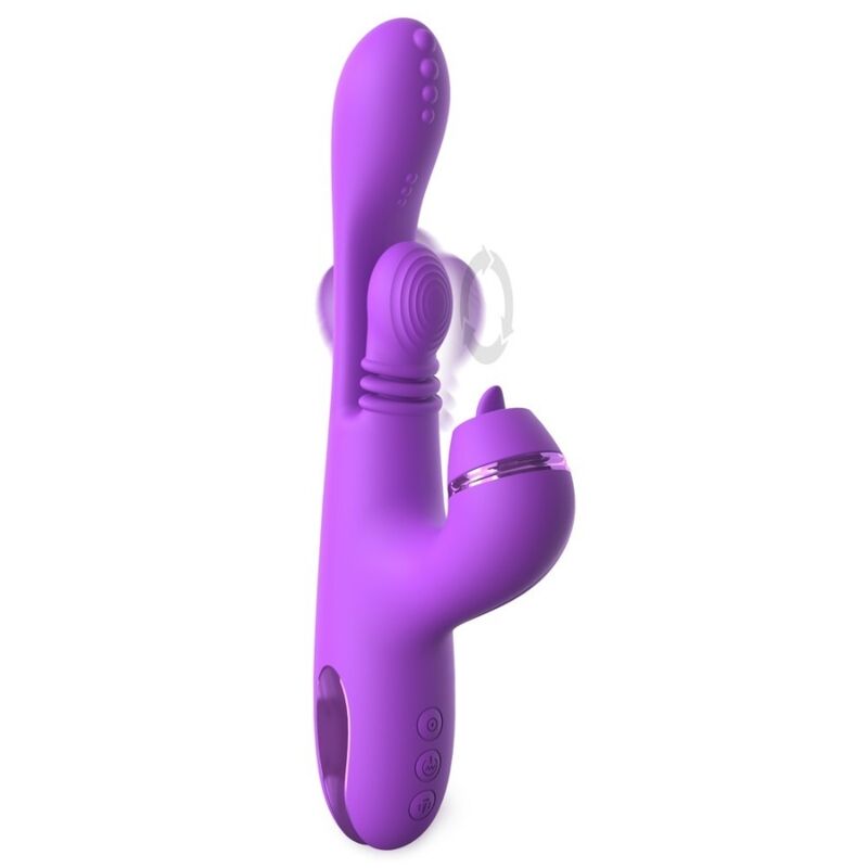 Vibromasseur Lapin Pulse Pro Vibe Violet 24,1 cm - Fantasy For Her
