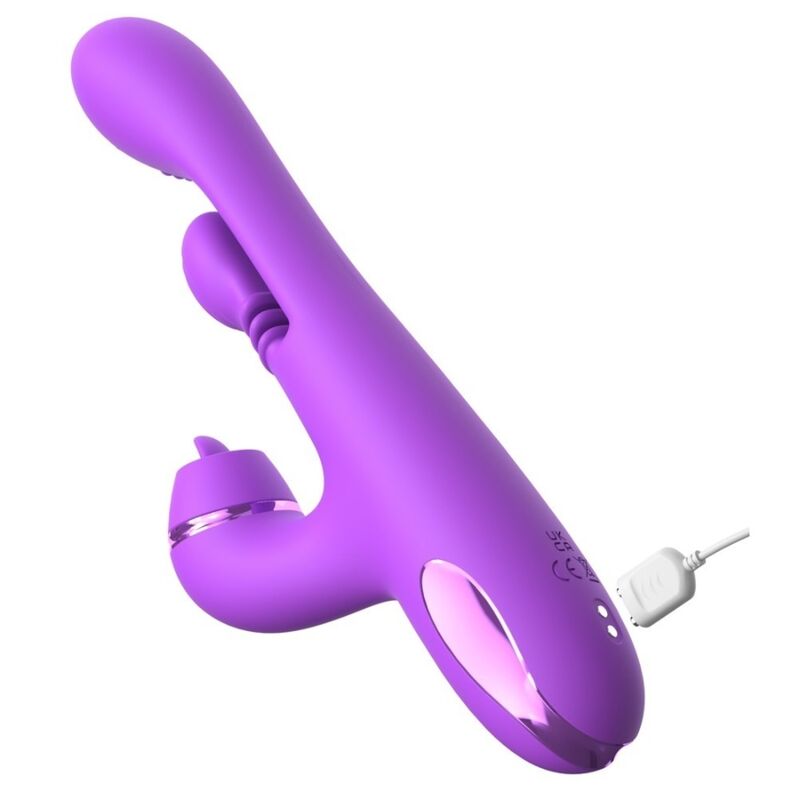 Vibromasseur Lapin Pulse Pro Vibe Violet 24,1 cm - Fantasy For Her