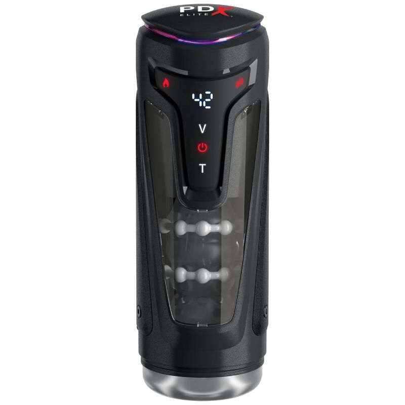 Masturbateur Automatique Vibrant et Chauffant 26,5 cm - PDX Elite